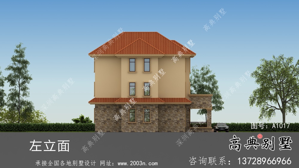 農(nóng)村歐式風(fēng)格別墅設(shè)計(jì)圖紙和效果圖