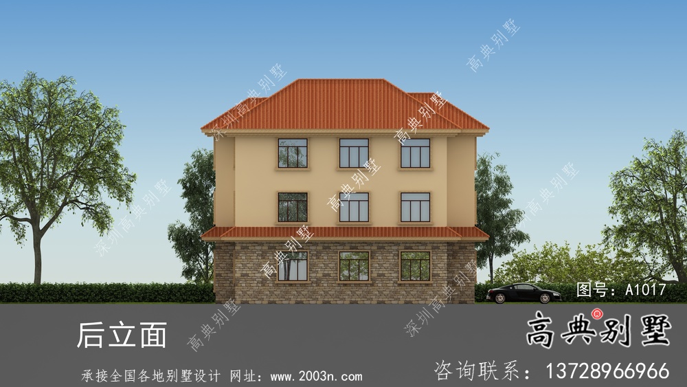 農(nóng)村歐式風(fēng)格別墅設(shè)計(jì)圖紙和效果圖