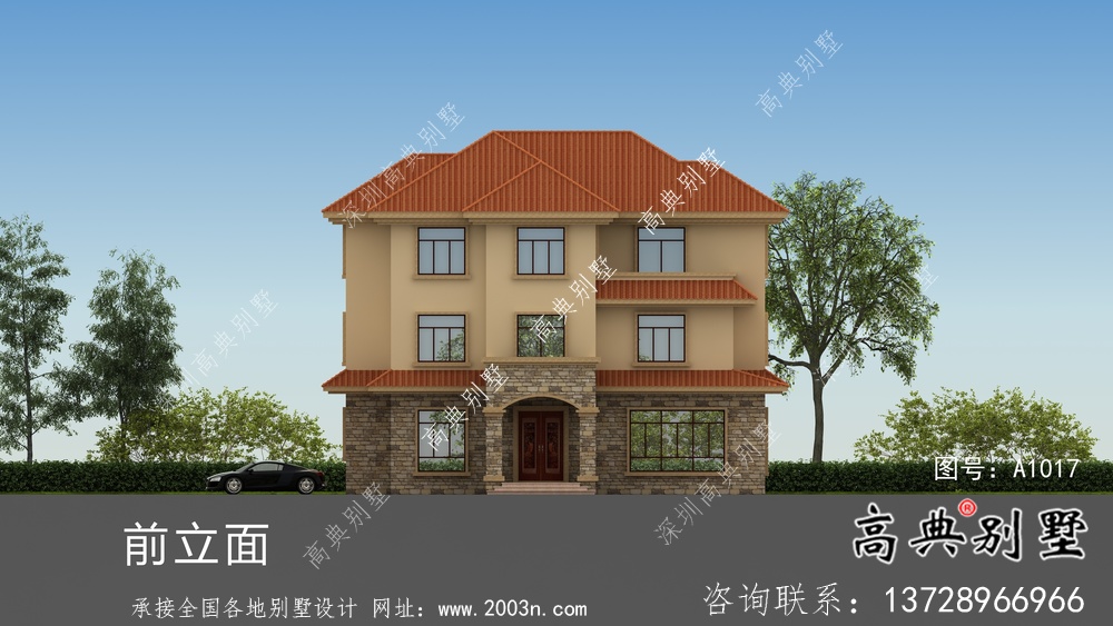 農(nóng)村歐式風(fēng)格別墅設(shè)計(jì)圖紙和效果圖