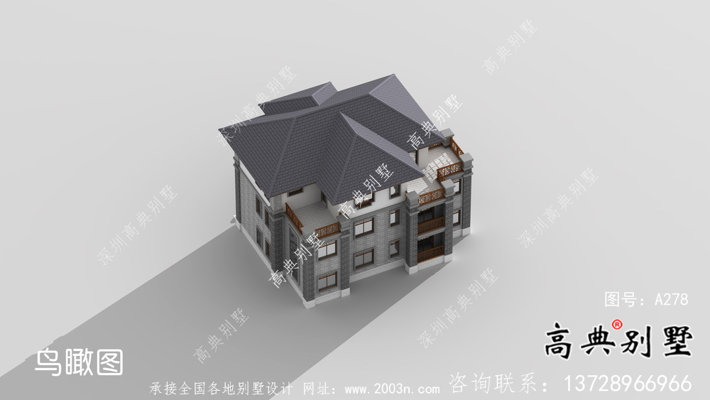 中式風(fēng)格三層創(chuàng)新農(nóng)村別墅設(shè)計(jì)圖紙