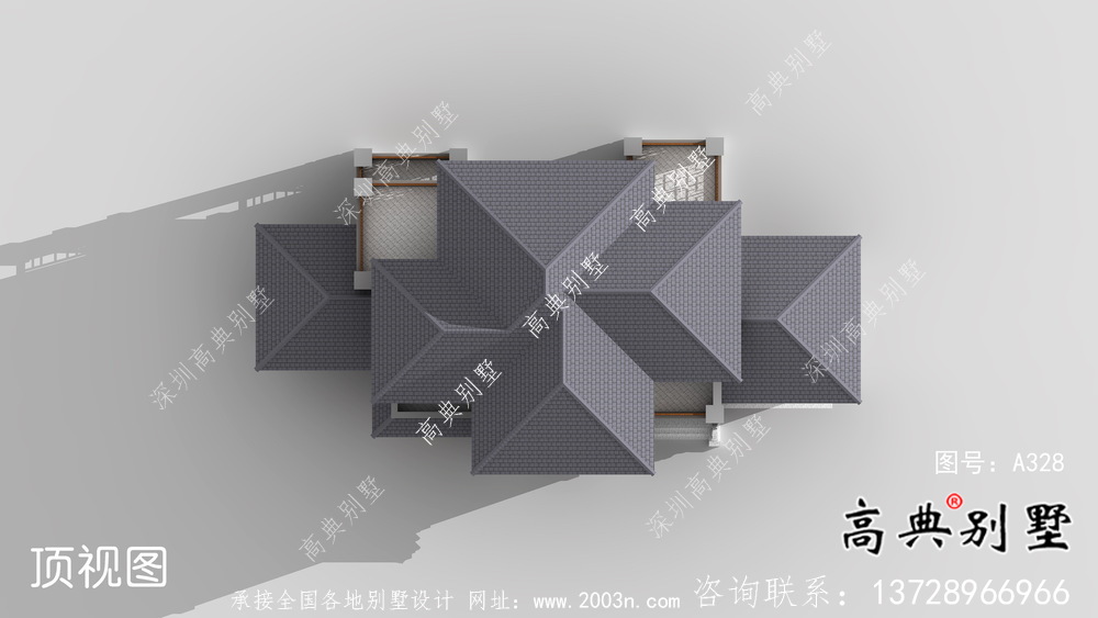 新中式復(fù)式三層新農(nóng)村房屋設(shè)計(jì)圖紙