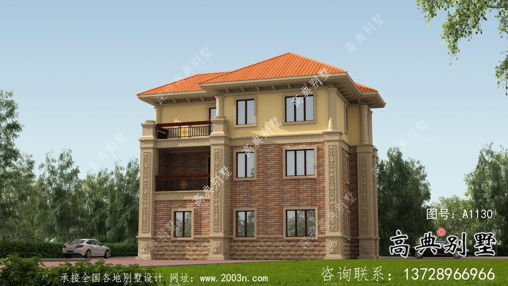 新款經(jīng)濟(jì)發(fā)展農(nóng)村別墅設(shè)計(jì)效果圖