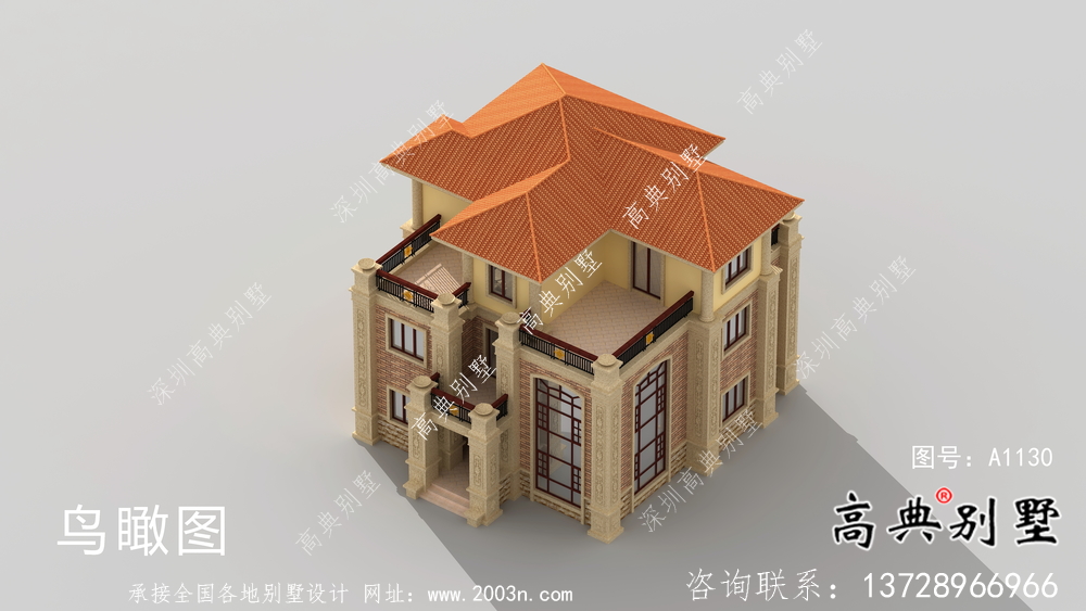 新款經(jīng)濟(jì)發(fā)展農(nóng)村別墅設(shè)計(jì)效果圖