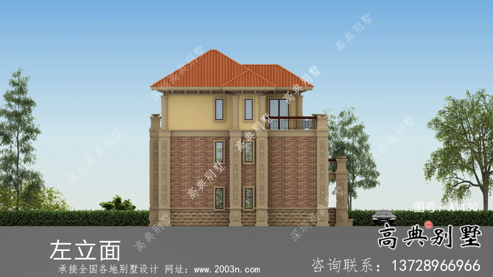 新款經(jīng)濟(jì)發(fā)展農(nóng)村別墅設(shè)計(jì)效果圖