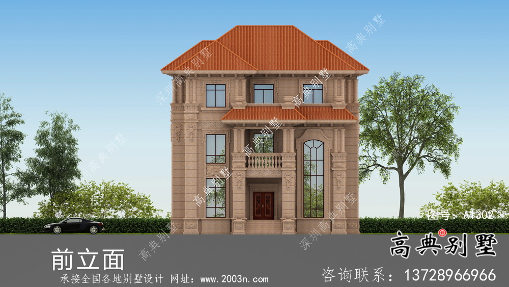 簡單意大利風格鄉(xiāng)村式別墅設計圖