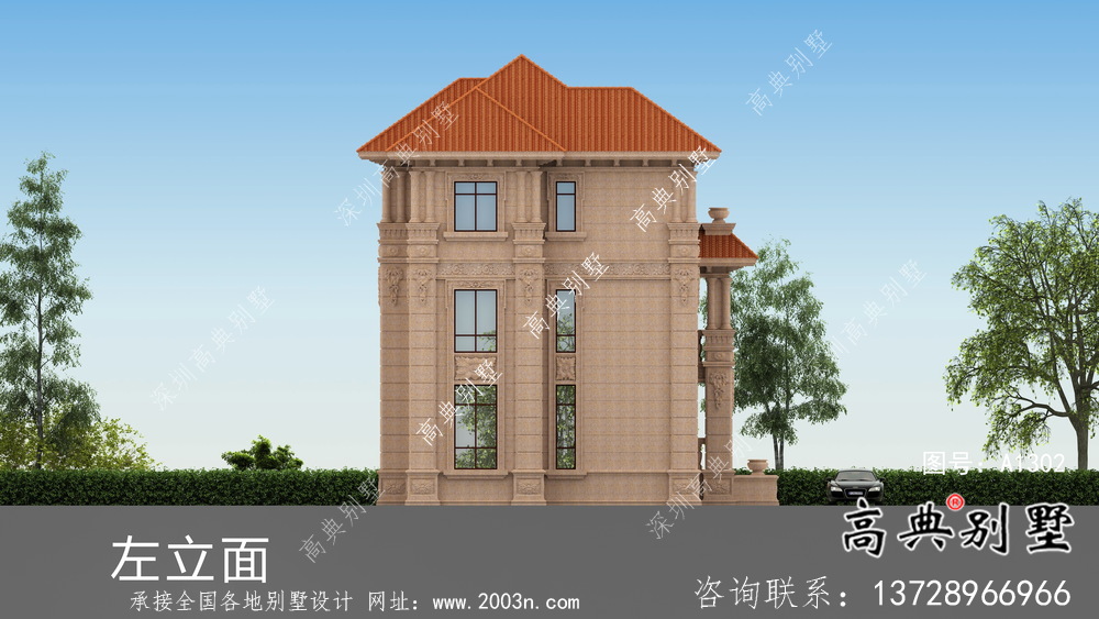 簡單意大利風格鄉(xiāng)村式別墅設計圖