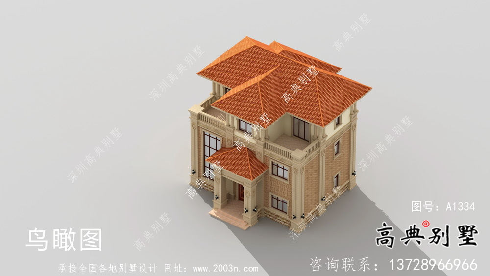 簡單實用的自建別墅設(shè)計圖+效果圖