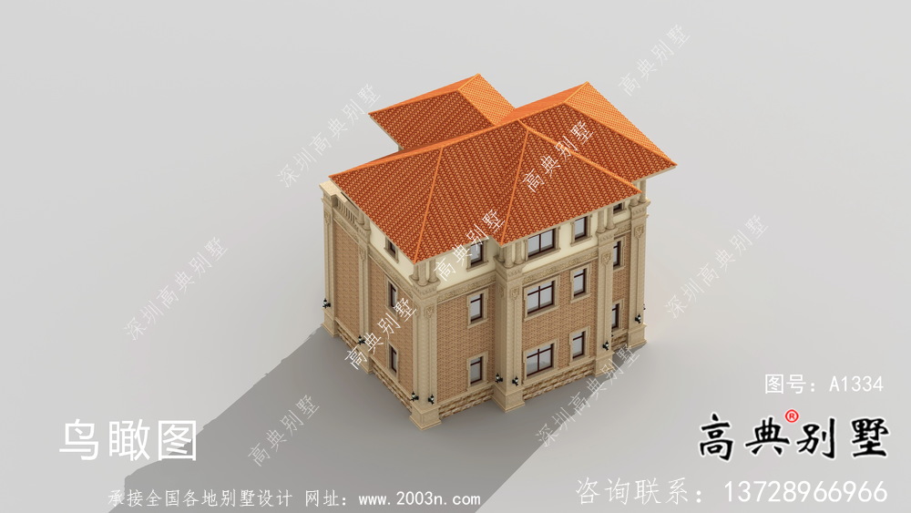 簡單實用的自建別墅設(shè)計圖+效果圖
