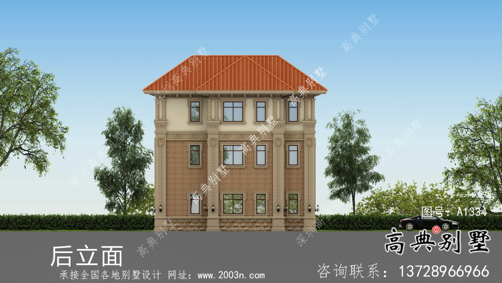 簡單實用的自建別墅設(shè)計圖+效果圖