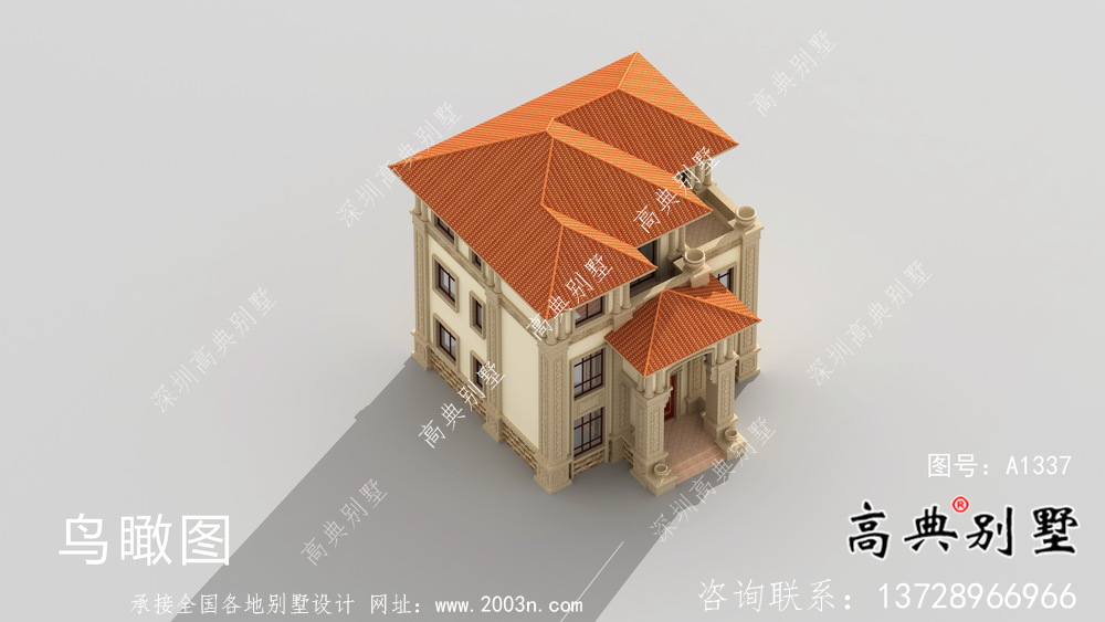 優(yōu)雅氛圍的小康別墅建筑設(shè)計(jì)+效果圖