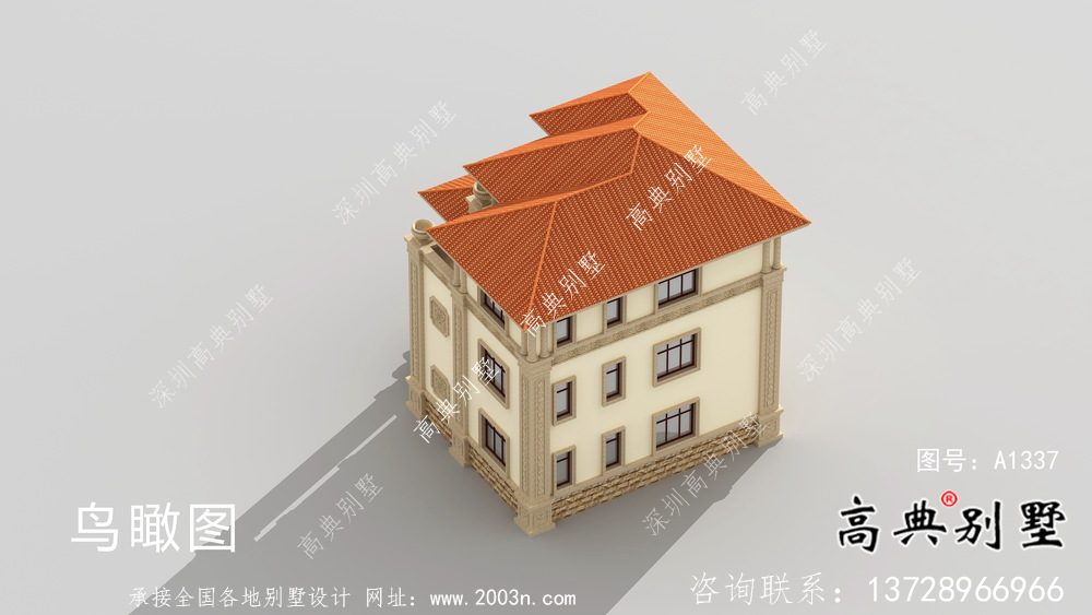 優(yōu)雅氛圍的小康別墅建筑設(shè)計(jì)+效果圖