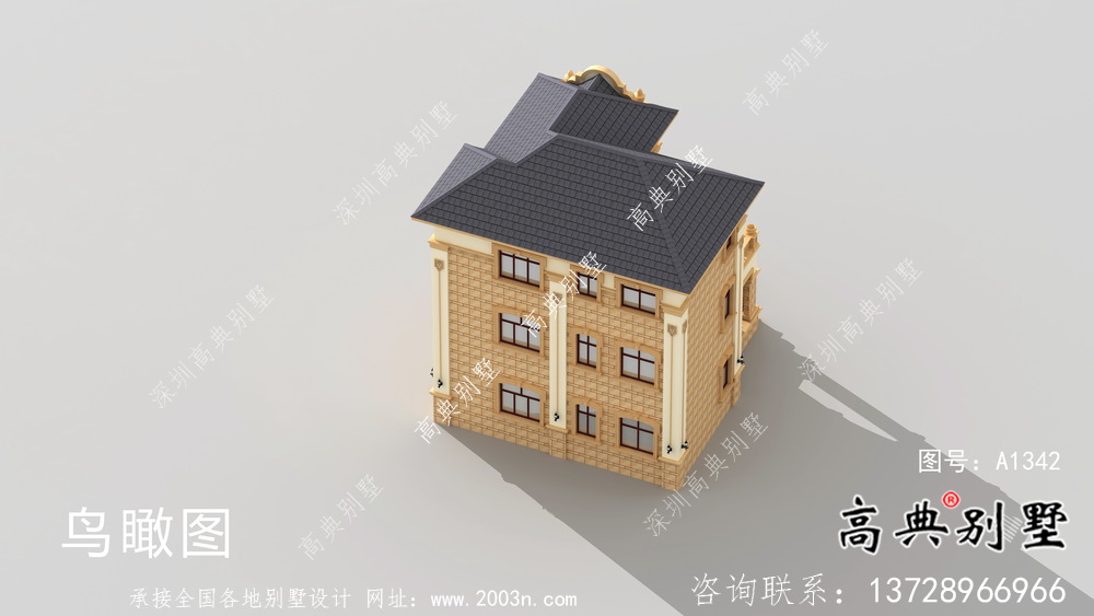 外觀簡(jiǎn)易法式風(fēng)格農(nóng)村自建別墅設(shè)計(jì)圖+效果圖
