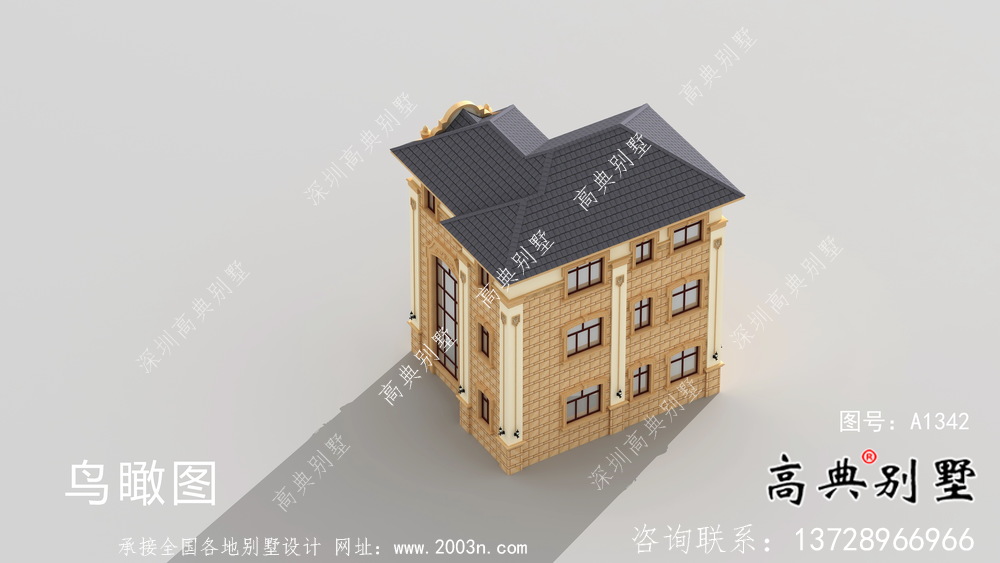 外觀簡(jiǎn)易法式風(fēng)格農(nóng)村自建別墅設(shè)計(jì)圖+效果圖