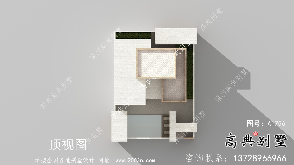 現(xiàn)代簡約精美院子平屋頂別墅設(shè)計圖+設(shè)計效果圖