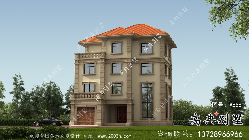 農(nóng)村歐式三層復(fù)式別墅平面設(shè)計(jì)圖