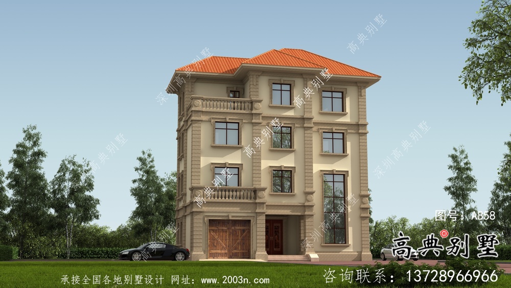 農(nóng)村歐式三層復(fù)式別墅平面設(shè)計(jì)圖