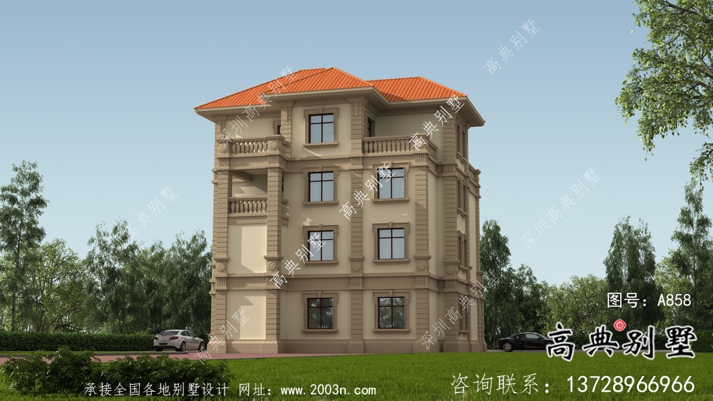 農(nóng)村歐式三層復(fù)式別墅平面設(shè)計(jì)圖