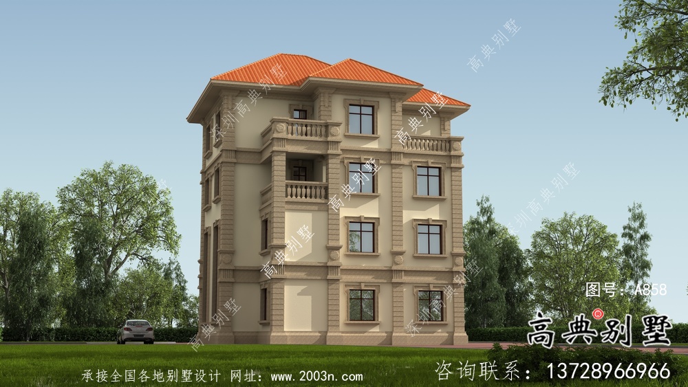 農(nóng)村歐式三層復(fù)式別墅平面設(shè)計(jì)圖