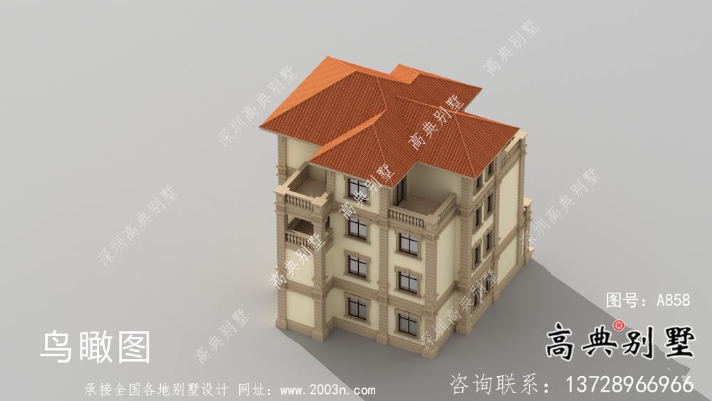 農(nóng)村歐式三層復(fù)式別墅平面設(shè)計(jì)圖