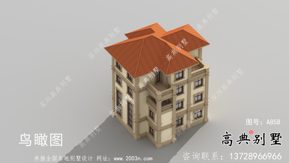 農(nóng)村歐式三層復(fù)式別墅平面設(shè)計(jì)圖