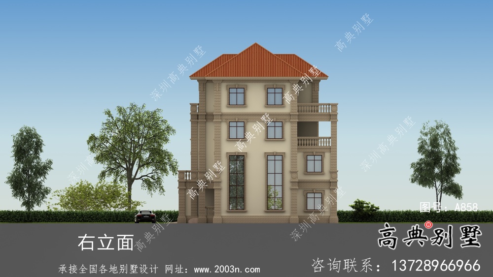 農(nóng)村歐式三層復(fù)式別墅平面設(shè)計(jì)圖