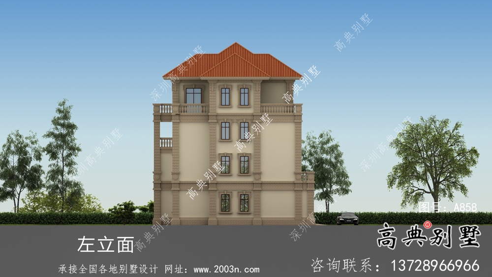 農(nóng)村歐式三層復(fù)式別墅平面設(shè)計(jì)圖