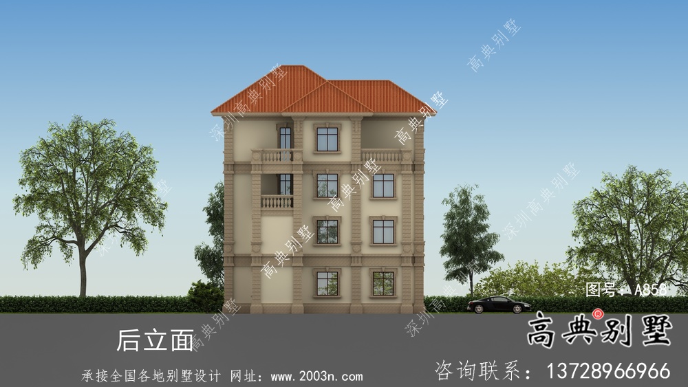 農(nóng)村歐式三層復(fù)式別墅平面設(shè)計(jì)圖
