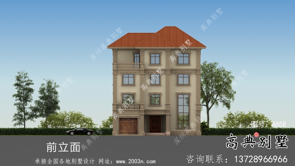 農(nóng)村歐式三層復(fù)式別墅平面設(shè)計(jì)圖