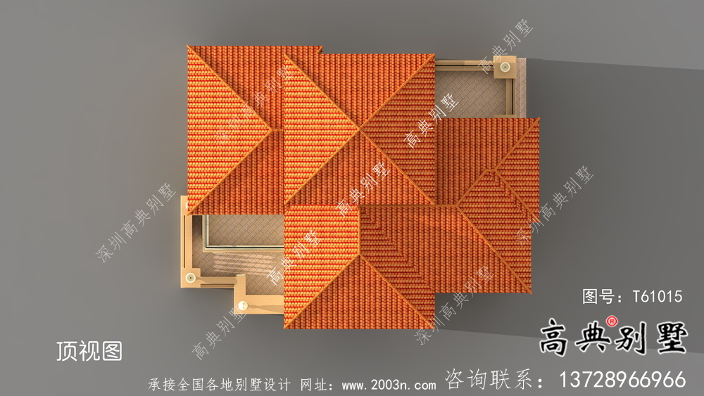 三層帶落地窗典雅大方歐式風(fēng)格別墅設(shè)計(jì)圖（含效果圖）