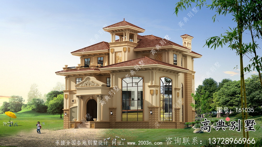 新型意大利風(fēng)格住宅建筑設(shè)計(jì)，效果圖