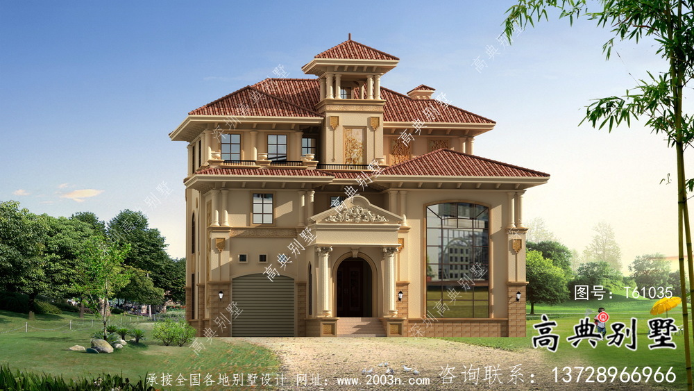 新型意大利風(fēng)格住宅建筑設(shè)計(jì)，效果圖