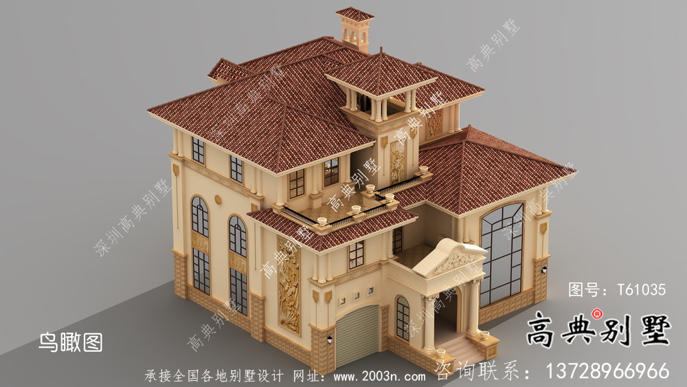 新型意大利風(fēng)格住宅建筑設(shè)計(jì)，效果圖