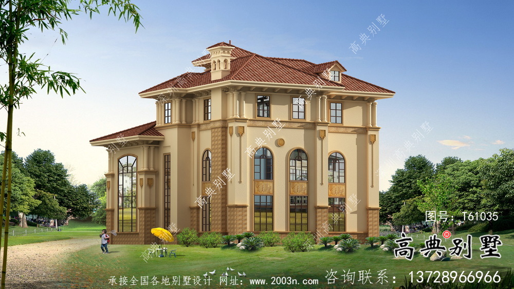 新型意大利風(fēng)格住宅建筑設(shè)計(jì)，效果圖
