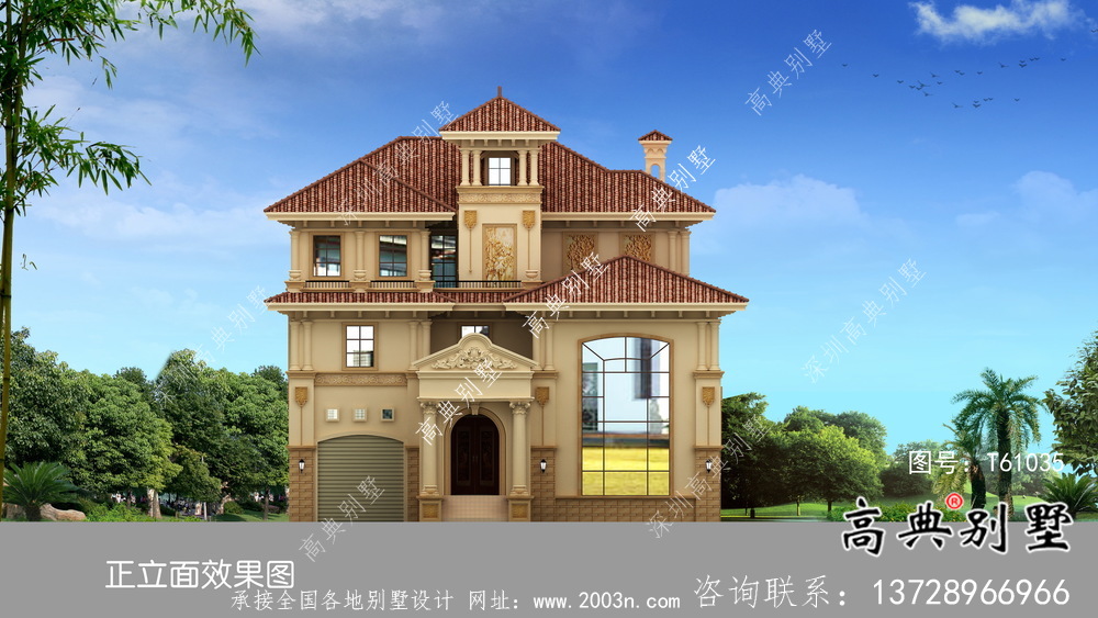 新型意大利風(fēng)格住宅建筑設(shè)計(jì)，效果圖