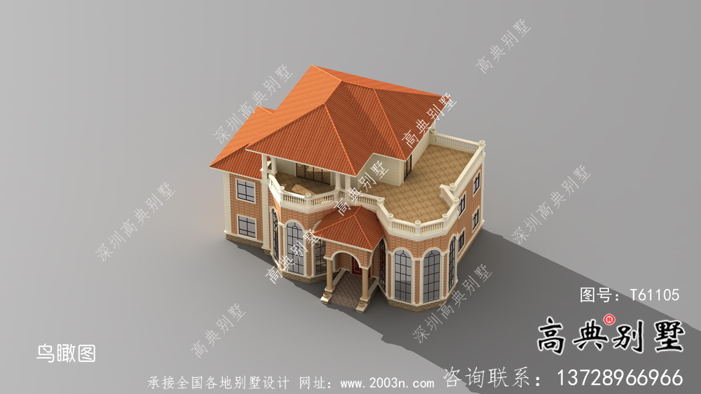 法式風(fēng)格舒適樸素住宅建筑設(shè)計(jì)圖+效果圖