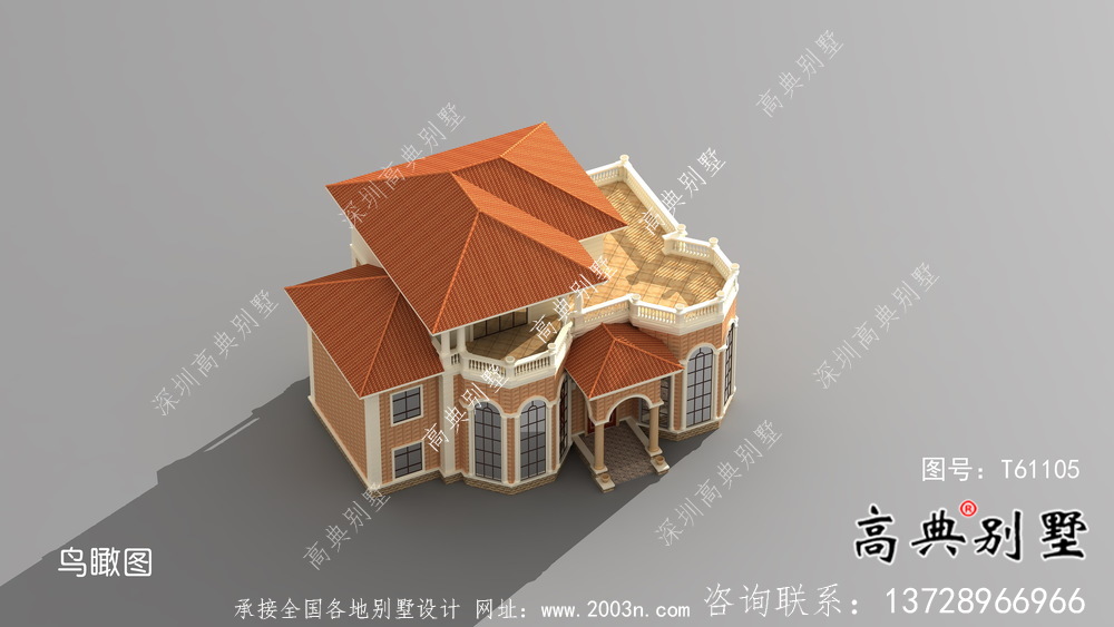 法式風(fēng)格舒適樸素住宅建筑設(shè)計(jì)圖+效果圖