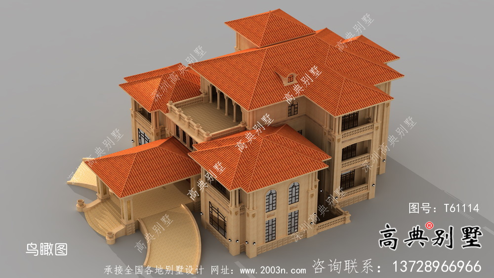 意大利風(fēng)格緊湊型現(xiàn)代別墅設(shè)計(jì)+效果圖