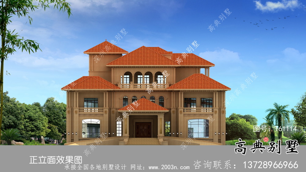 意大利風(fēng)格緊湊型現(xiàn)代別墅設(shè)計(jì)+效果圖