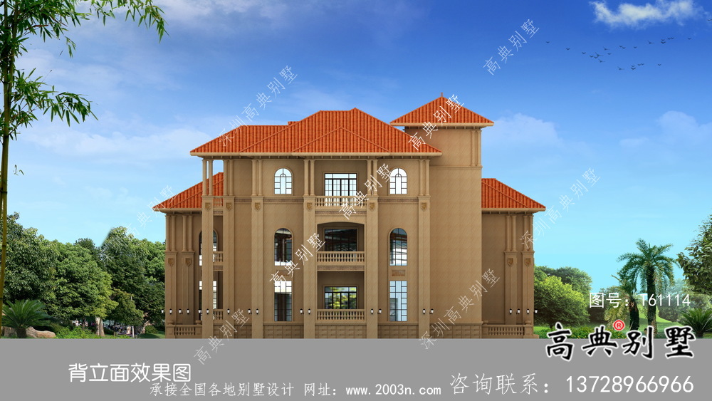 意大利風(fēng)格緊湊型現(xiàn)代別墅設(shè)計(jì)+效果圖