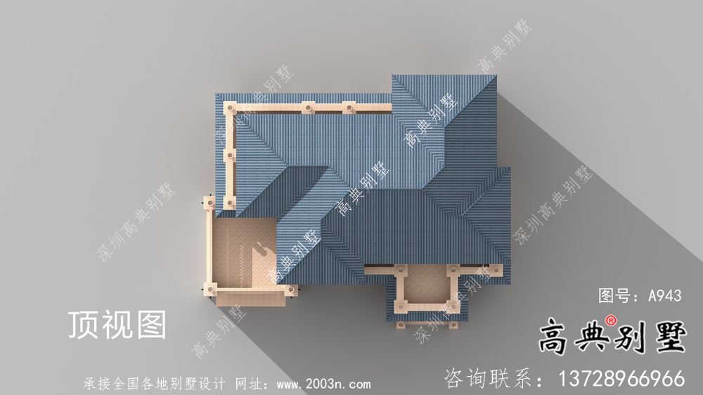 歐式石材三層別墅建筑設(shè)計圖紙