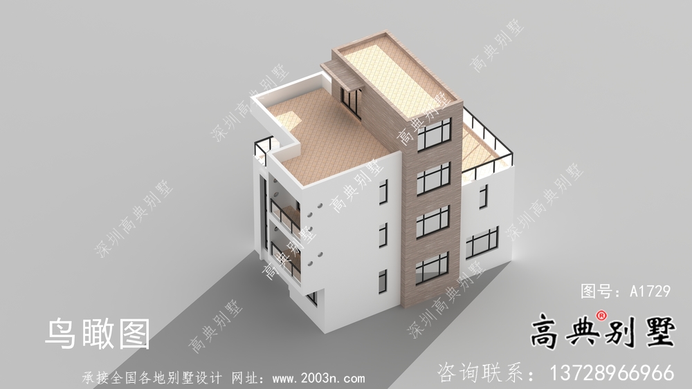 現(xiàn)代個(gè)性復(fù)式四層平屋頂別墅設(shè)計(jì)圖紙
