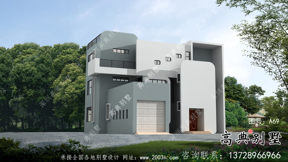 現(xiàn)代風格別致設計別墅自建圖紙