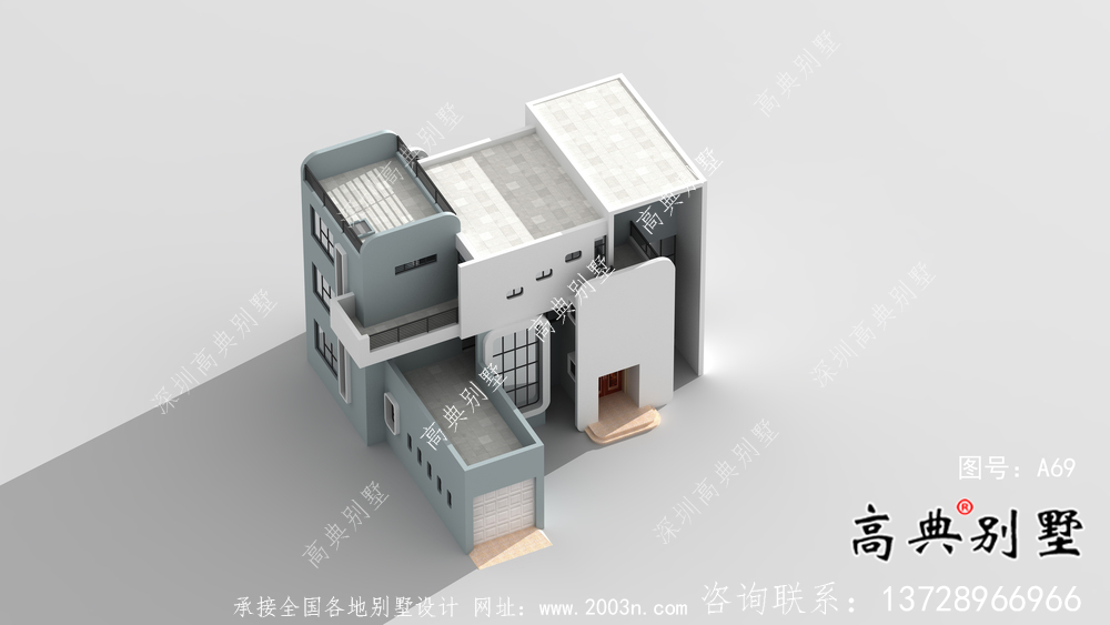 現(xiàn)代風格別致設計別墅自建圖紙