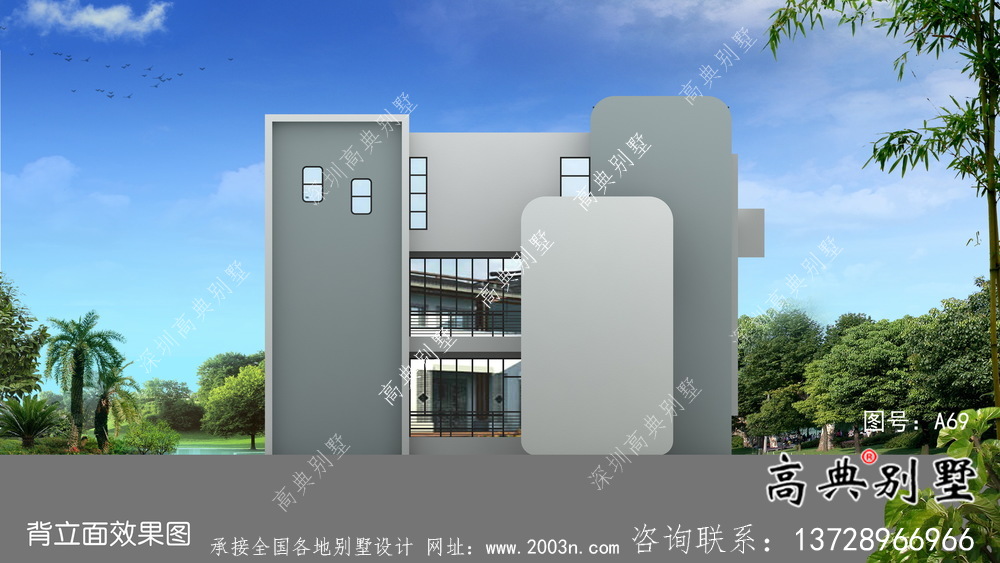 現(xiàn)代風格別致設計別墅自建圖紙