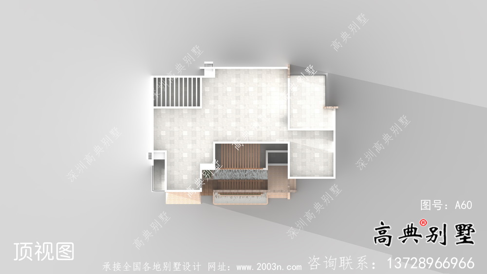 鄉(xiāng)村三層現(xiàn)代風(fēng)格平屋頂別墅設(shè)計圖紙