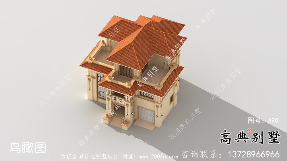 簡易經(jīng)濟(jì)型鄉(xiāng)村別墅平面設(shè)計(jì)圖和效果圖