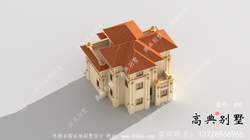 簡易經(jīng)濟(jì)型鄉(xiāng)村別墅平面設(shè)計(jì)圖和效果圖