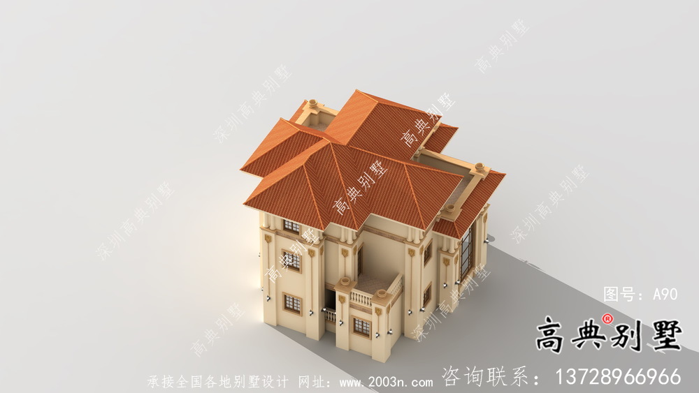 簡易經(jīng)濟(jì)型鄉(xiāng)村別墅平面設(shè)計(jì)圖和效果圖