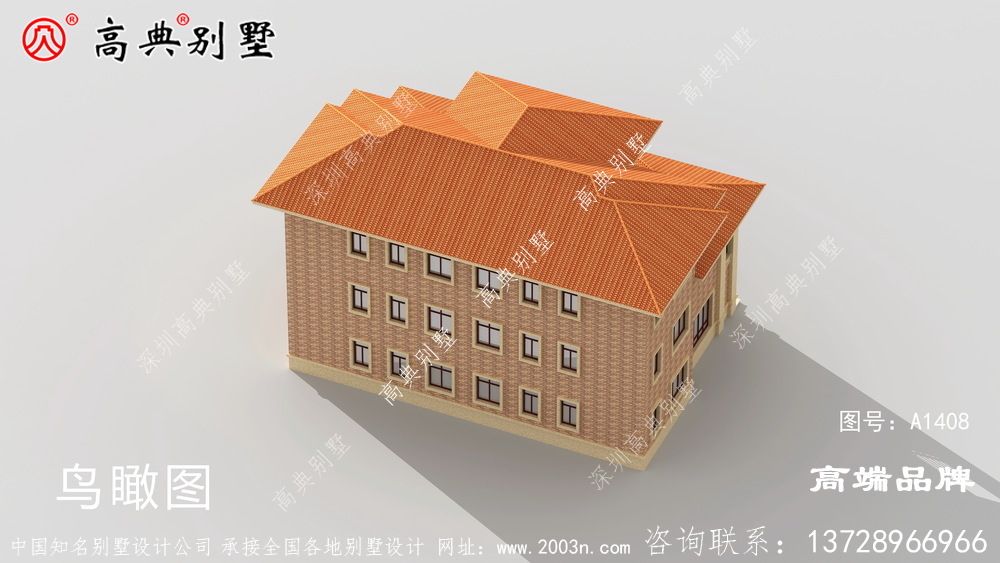 雙拼三層別墅設計圖