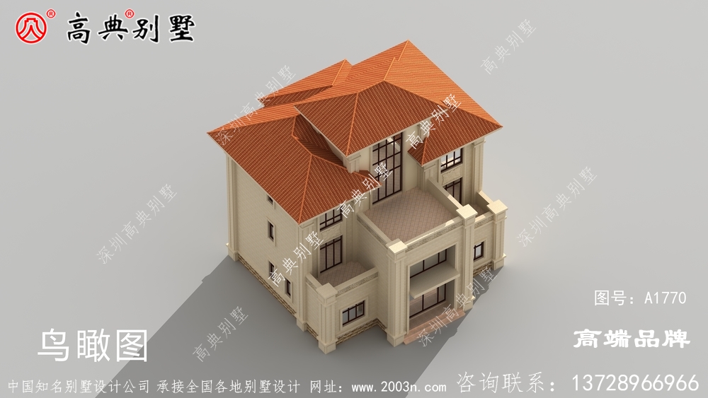 歐式四層別墅圖紙